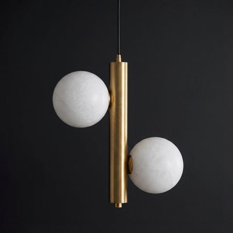 Bubble Ball Alabaster Pendant Light