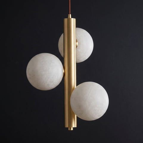 Bubble Ball Alabaster Pendant Light