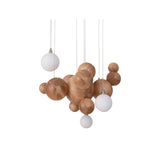 Bubble Wood Balls Kroonluchter