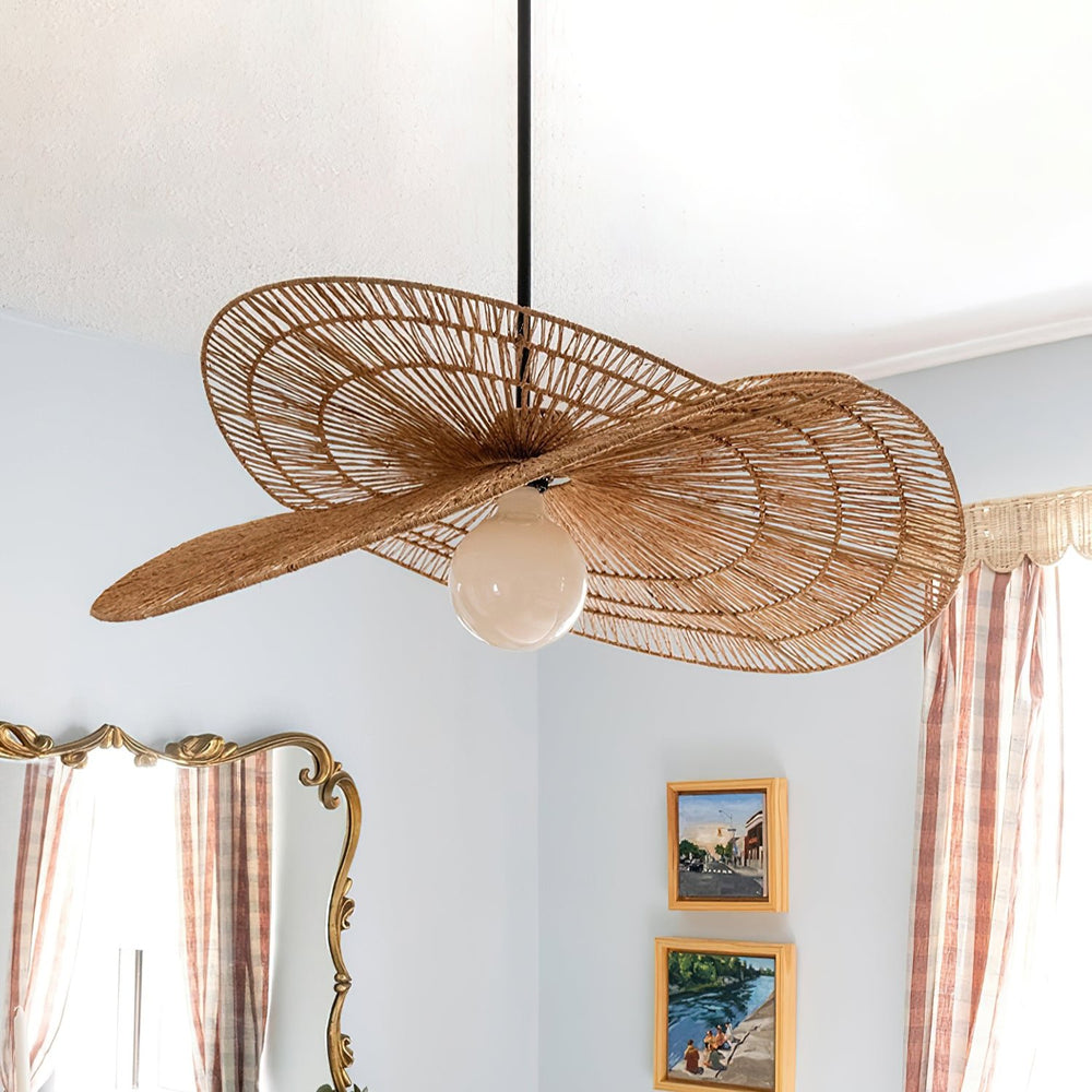 Bukolische Rattan Pendant Lamp – detail 2