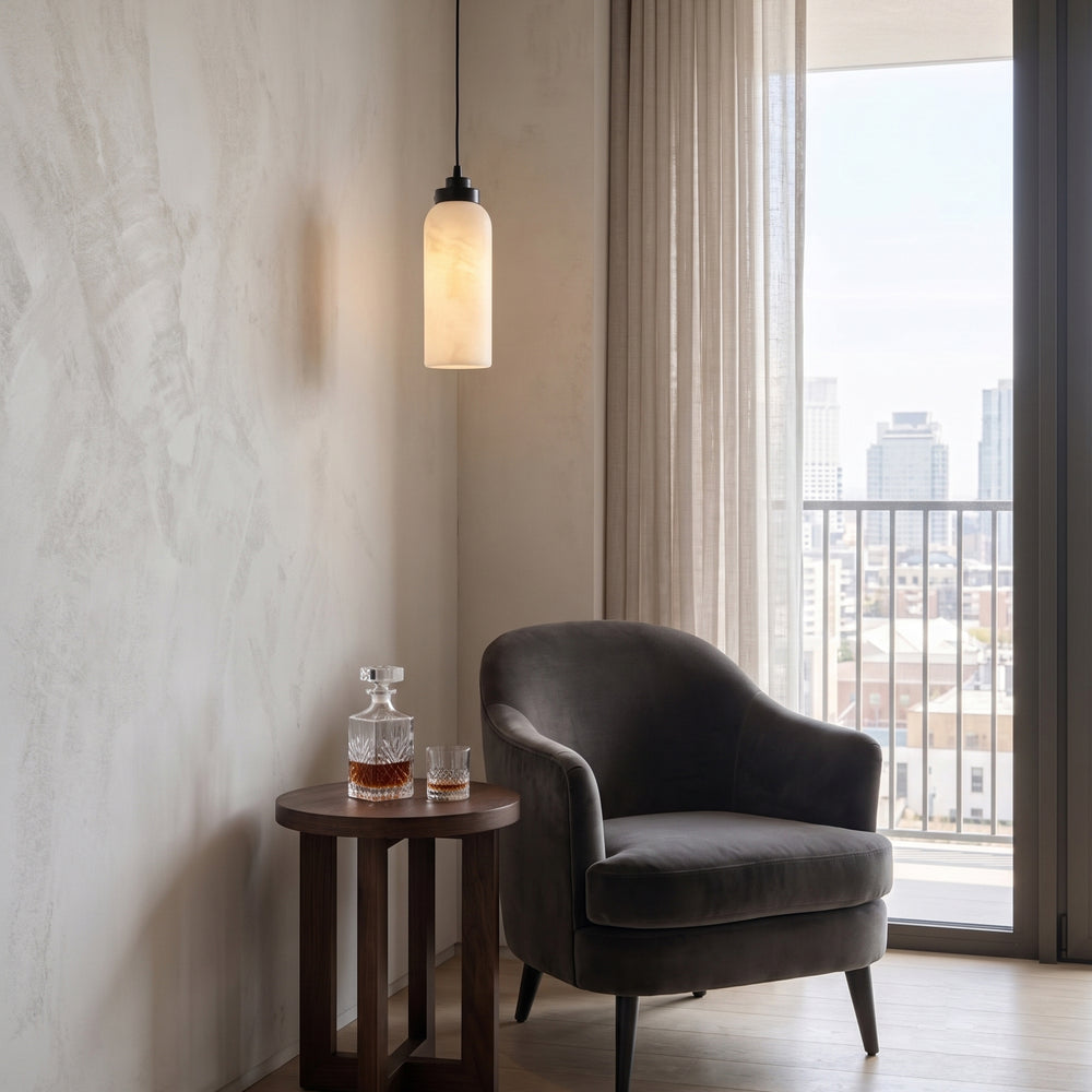 Burnside Alabaster Pendant Light – detail 2