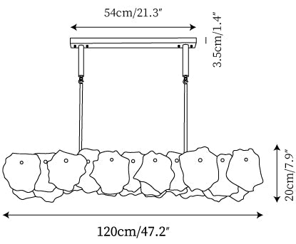 L 47.2″ x H 31.5″ / L 120cm x H 80cm