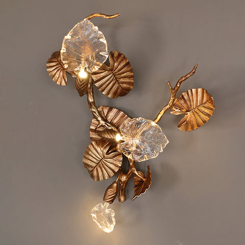 Calanthe Leaf Wall Sconce – detail 12