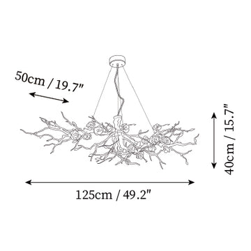 Palwa Chandelier — Dimensioentekeningen 1
