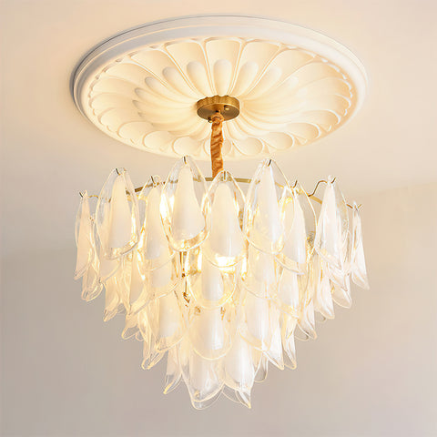 Celeste Glass Petal Chandelier – detail 18