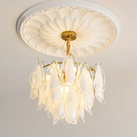 Celeste Glass Petal Chandelier – detail 19