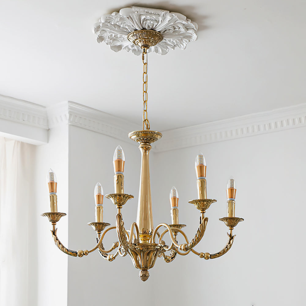 Candle Brass Chandelier – detail 2