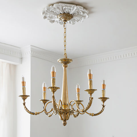 Candle Brass Chandelier – detail 2