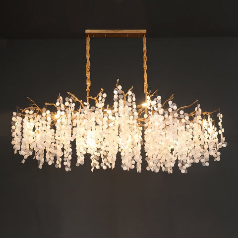 Caspiana Branch Waterfall Long Chandelier – detail 11