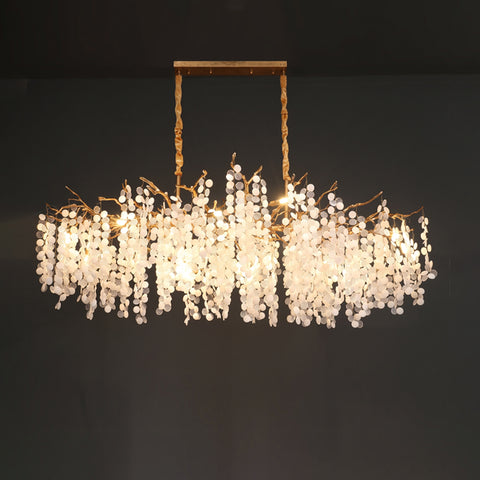 Caspiana Branch Waterfall Long Chandelier – detail 12