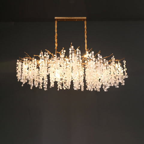 Caspiana Branch Waterfall Long Chandelier – detail 13