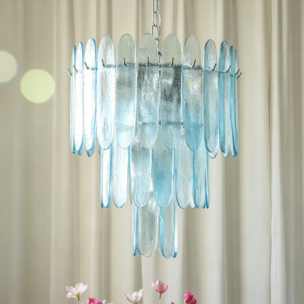 Catalina Glass Waterfall Chandelier – detail 2