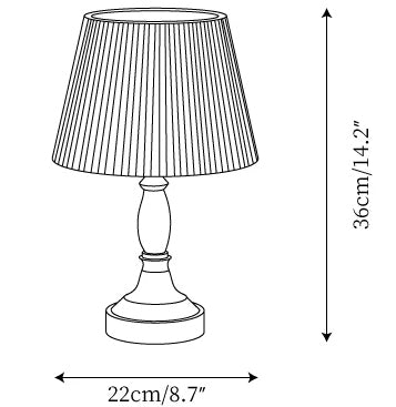 Catelyn Table Lamp — Dimension drawings 1