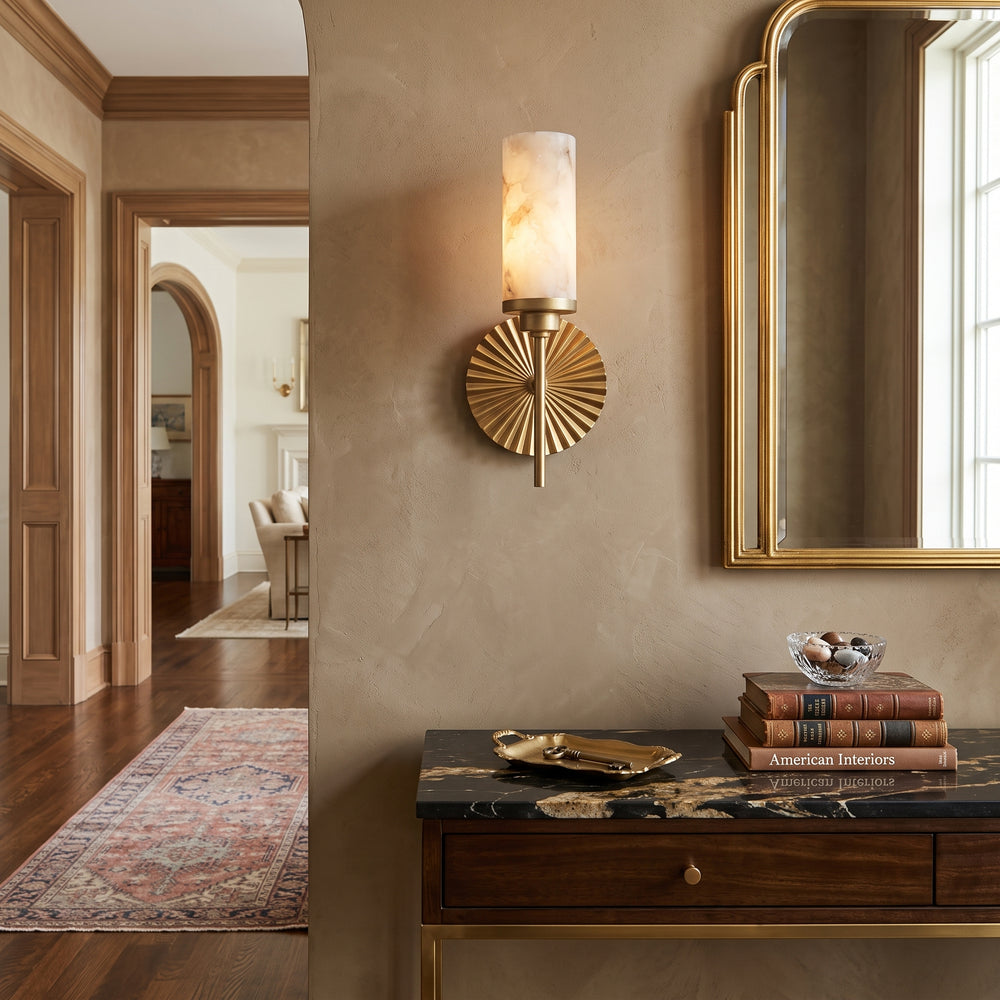 Cecily Alabaster Wall Sconce – detail 2
