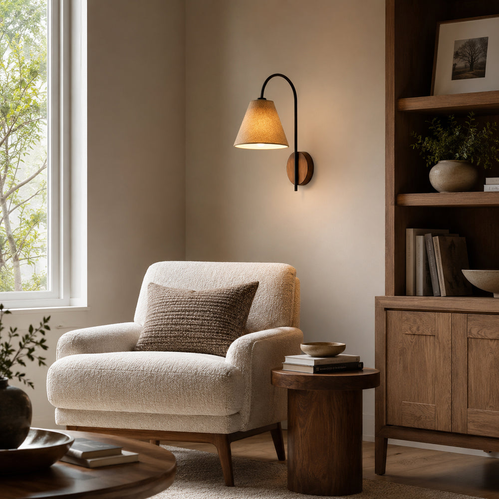 Cecily Walnut Wall Sconce – detail 2