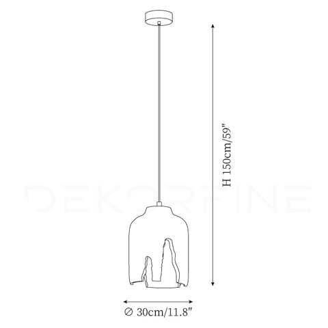 ∅ 11.8″ x H 14.2″ / Dia 30cm x H 36cm