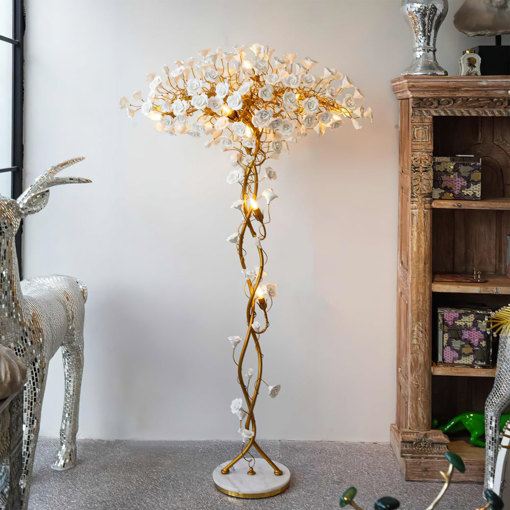 Ceramic Flower Floor Lamp – detail 2