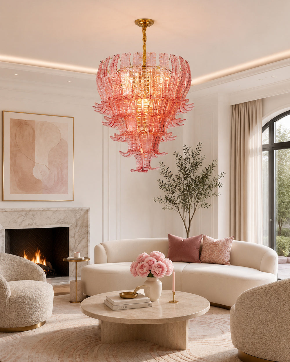 Electra Glass Chandelier – detail 2