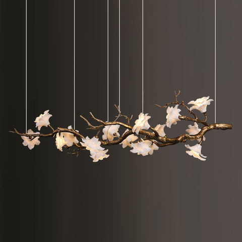 Clarisse Flower Linear Chandelier – detail 13