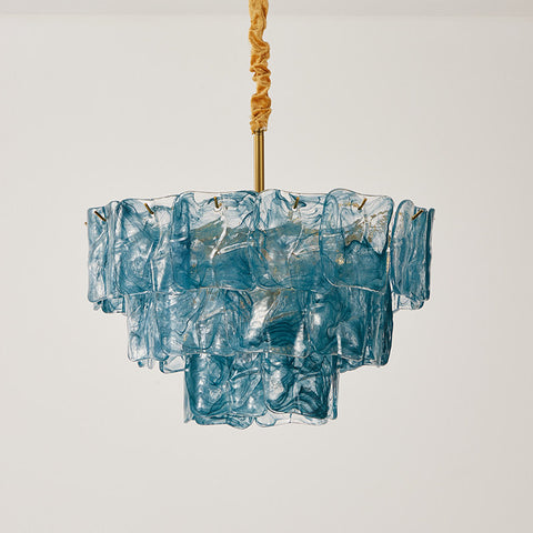 Clementine Tiered Glass Chandelier – detail 9