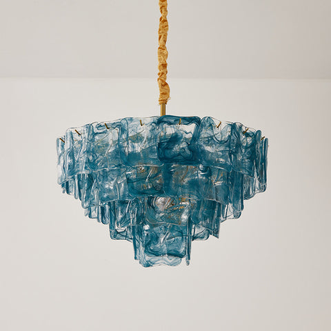 Clementine Tiered Glass Chandelier – detail 7