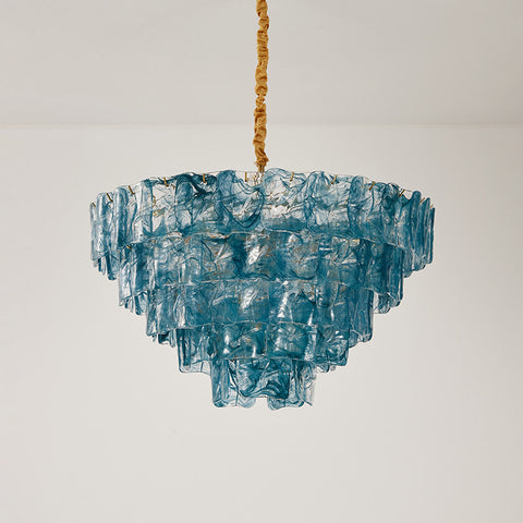 Clementine Tiered Glass Chandelier – detail 8