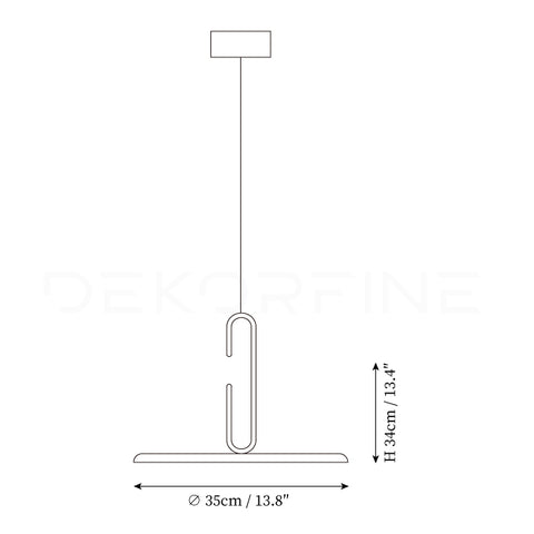 Model A: ∅ 13.8″ x H 13.4″ / Dia 35cm x H 34cm