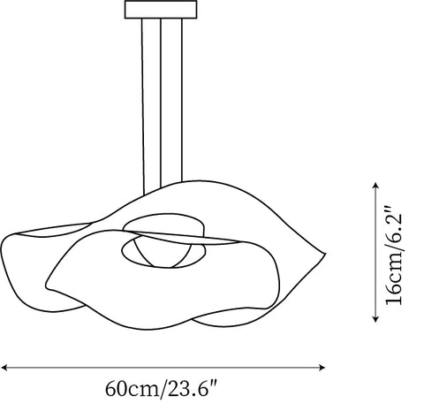 Dia 60cm x H 16cm / ∅ 23.6″ x H 6.2″