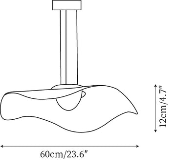 Cloud Pendant Lamp — Dimension drawings 1