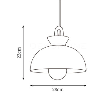 Coil Pendant Lamp — Disegni dimensionali 1