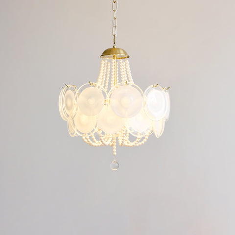 Colette Pearl Disc Chandelier – detail 31