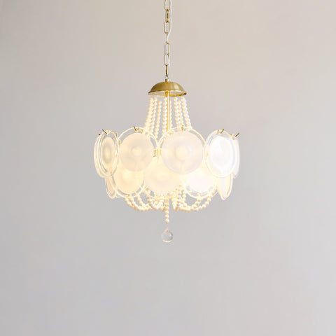 Colette Pearl Disc Chandelier – detail 21