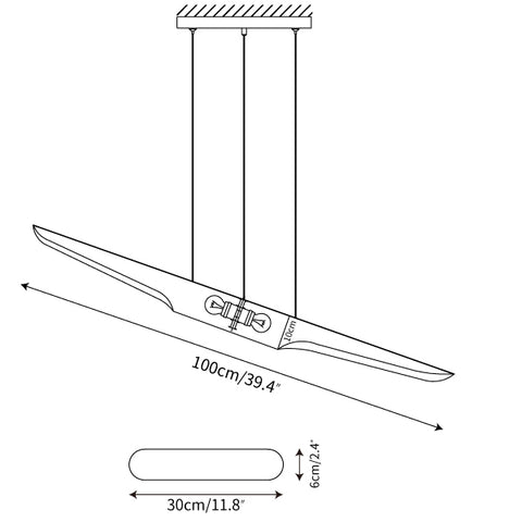 L 100cm x H 10cm / L 39.4″ x H 3.9″