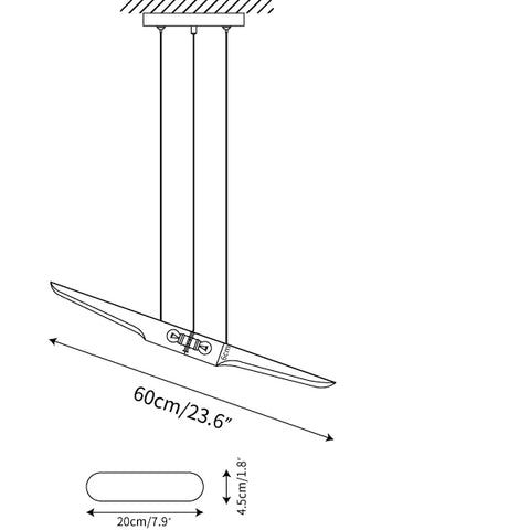 L 60cm x H 6cm / L 23.6″ x H 2.4″