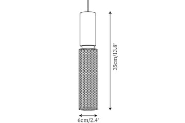 Lampada a Sospensione Concrete Industry — Dimension drawings 1