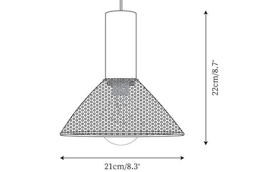 Lampada a Sospensione Concrete Industry — Dimension drawings 5