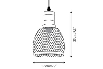 Lampada a Sospensione Concrete Industry — Dimension drawings 4