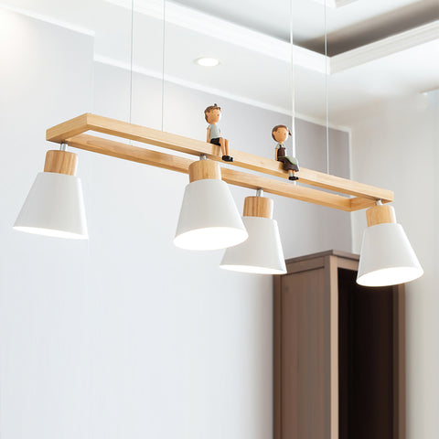 Cone Wood Chandelier – detail 14