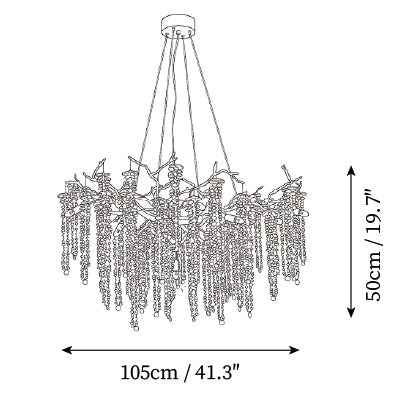 ∅ 41.3″ x H 19.7″