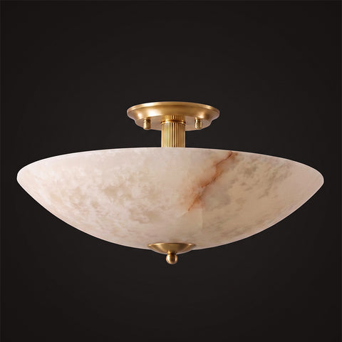 Covet Alabaster Flush Mount Ceiling Light – detail 14