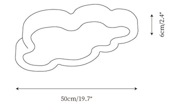 Crown Cloud Ceiling Lamp — Dimension drawings 1