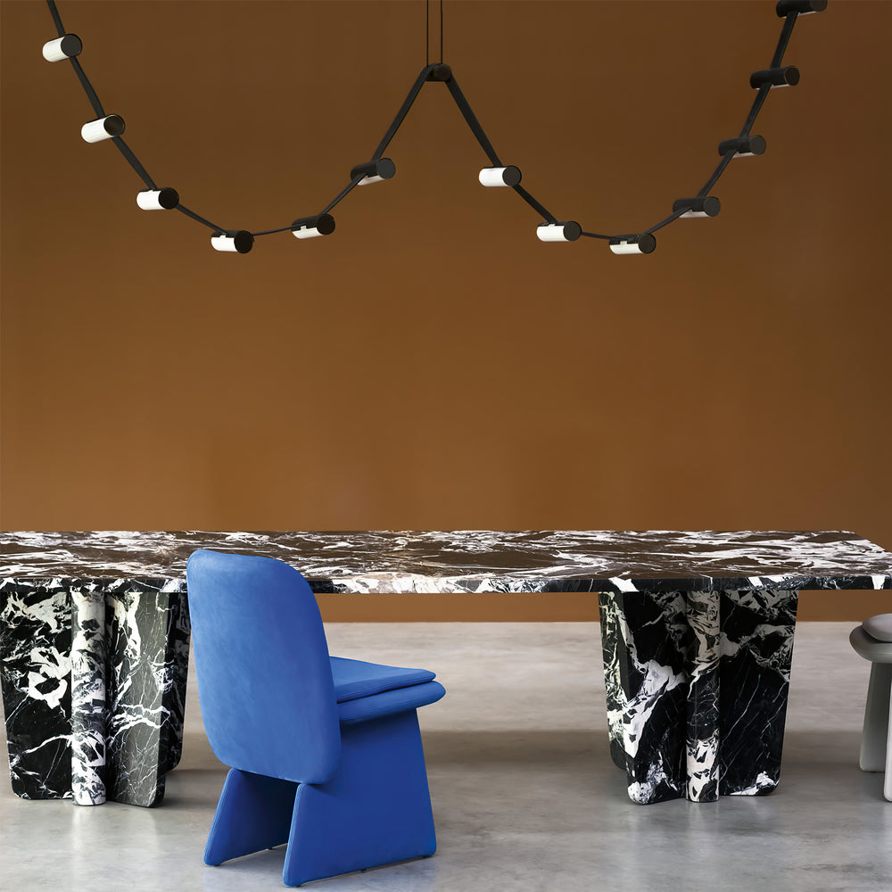 Curve Leather Chandelier – detail 2