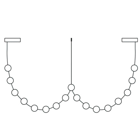 Curve Leather Chandelier – detail 13