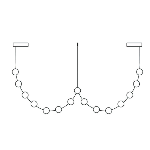 Curve Leather Chandelier – detail 14