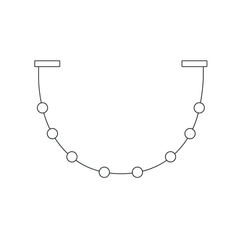 Curve Leather Chandelier – detail 12