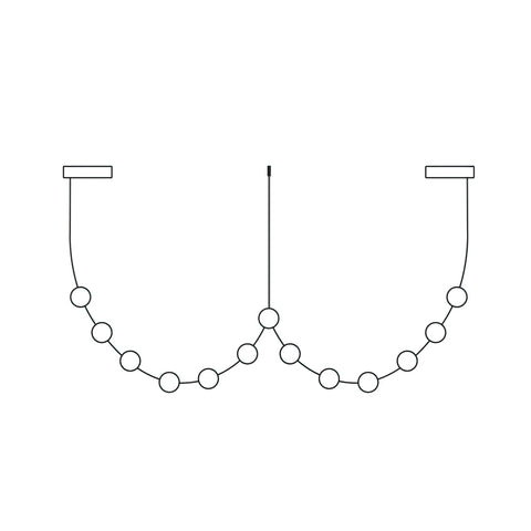 Curve Leather Chandelier – detail 15