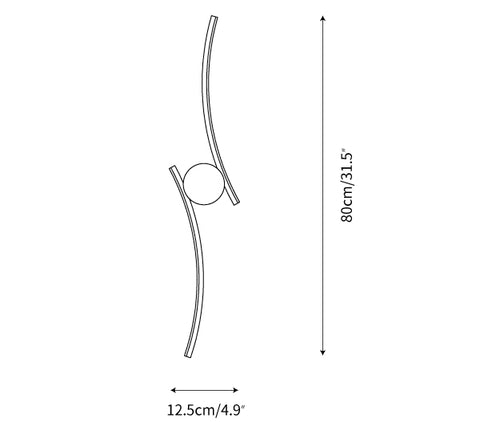 Model C ∅ 4.9″ x H 31.5″