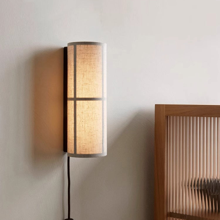 Cylinder Fabric Wall Lamp – detail 2