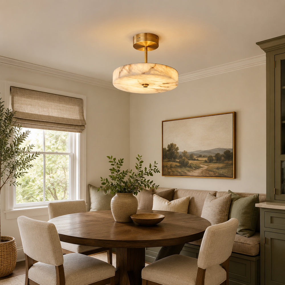 Orion Alabaster Semi-Flush Mount – detail 2