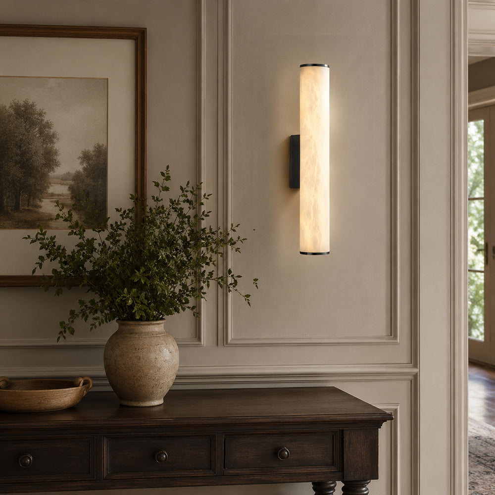 Garonne Alabaster Wall Sconce – detail 2